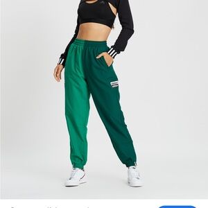 NWT Adidas Two-Tone Joggers Green Track Pants L
